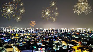 NAHARGARH FORT JAIPUR DIWALI NIGHT VIEW  JAIPUR CITY VIEW FROM NAHARGARH ON DIWALI [upl. by Lehpar]