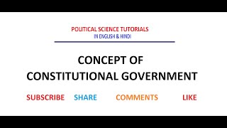 Constitutional Government amp its Features [upl. by Ellehcsar]