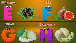 Fruits song for Kids  Alphabets for kids  Phonics Song  Abcd  Fuits phonics song for kids [upl. by Leviralc]