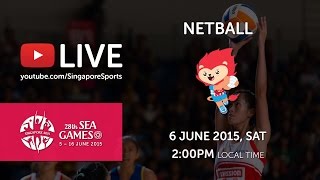 Netball Semifinal Malaysia vs Brunei Darussalam  28th SEA Games Singapore 2015 [upl. by Ahsirahc320]