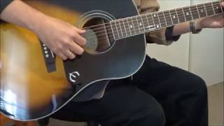 Epiphone AJ220S VS Acoustic Guitar Review and Demo [upl. by Emawk]