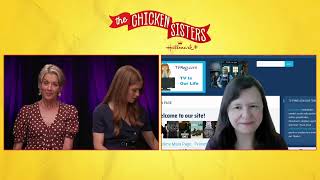 Interview with Genevieve Angelson amp Wendie Malick of quotThe Chicken Sistersquot on Hallmark 81924 [upl. by Lianna65]