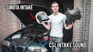 E36 Simota Air Intake Install Before And After Comparison [upl. by Elyrad]