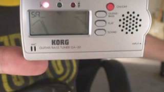 KORG GA30 Electronic Tuner Demo [upl. by Kemeny]