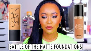 TOO FACED BORN THIS WAY VS NARS SOFT MATTE FOUNDATION  BATTLE OF THE MATTE FOUNDATIONS ♡ Fayy Lenee [upl. by Oner874]