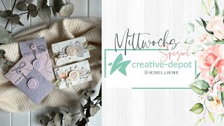 MITTWOCHSPEZIAL  Siegelliebe  Umschläge basteln  Neuheiten Creative Depot  Februar 2024 [upl. by Hanikas]