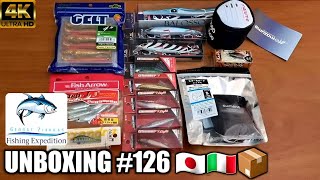 Unboxing 126 Fishing Lures Jigs Tackle from Japan amp Italy [upl. by Qidas900]