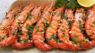 🎄GAMBONES AL HORNO SENCILLOS Y RÁPIDOS 🦐  BEATRIZ COCINA [upl. by Elenahc]