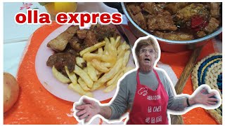 Cómo hacer costillas de cerdo en olla express super tiernastrucos para que no quede dura🍖 comida [upl. by Denice]