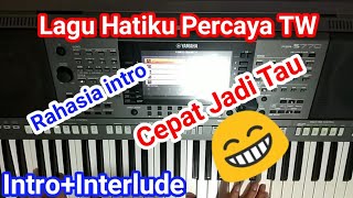 Intro dan interlude piano hatiku percaya inF [upl. by Niassuh]