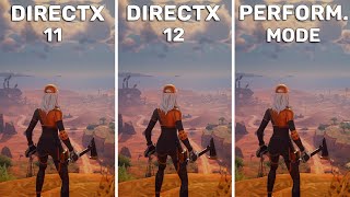 Fortnite Chapter 5 Season 3  DirectX 11 vs DirectX 12 vs Performance Mode  FPS Boost [upl. by Araeic]