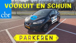 Vooruit inparkeren  Schuin parkeren  CBR Praktijkexamen bijzondere verrichtingen [upl. by Lacey]