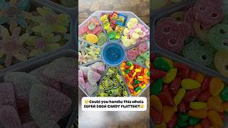 🤯⚠️Could you handle this SUPER SOUR CANDY PLATTER⚠️🤯 shorts [upl. by Enirok]