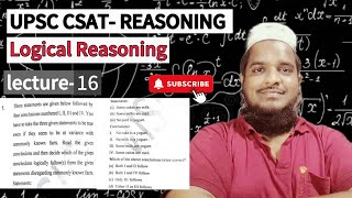 Logical Reasoning  Statements amp Arguments  REASONING  UPSC CSAT  Lec  16  తెలుగు [upl. by Sutsuj]