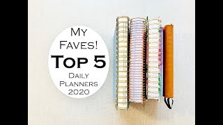 My TOP 5 DAILY PLANNERS for 2020 [upl. by Erastus]