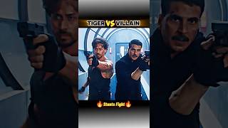 Tiger Shroff VS Villain Stunts Fight 🔥🔥 [upl. by Ryun]