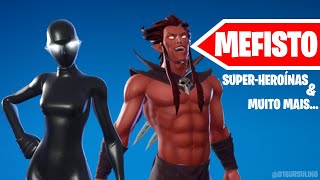 MEFISTO SuperHeroínas amp muito MAIS  Fortnite Loja de Hoje 1310  Loja de itens do Fortnite [upl. by Forester916]