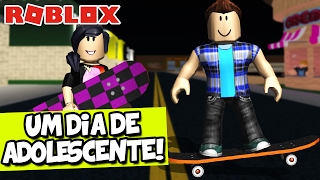 UM DIA DE ADOLESCENTE  Roblox City Life [upl. by Adeirf238]