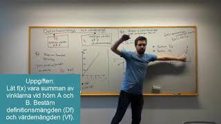 Matematik 1 DEFINITIONSMÄNGD OCH VÄRDEMÄNGD [upl. by Alby788]