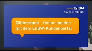 EnBW einfach erklärt Zählerstand übermitteln [upl. by Mufi357]