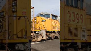 RARE UP SD60M Triclops unionpacific spokane [upl. by Ydnirb]