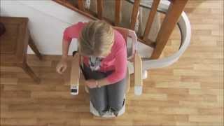 Acorn 180 Curved Stairlift Demonstration [upl. by Modesta]