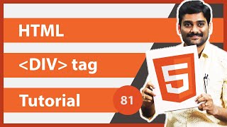 HTML DIV tag  HTML Tutorial 81 🚀 [upl. by Yenot]