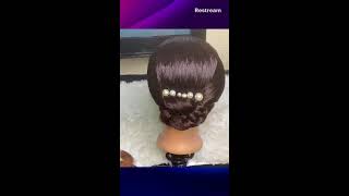 SIMPLE HAIR STYLEsaree hairstylessaree fashion bridal hairstyles [upl. by Nancy815]