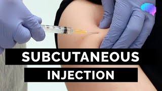 Subcutaneous Injection SC injection  OSCE Guide  UKMLA  CPSA [upl. by Netsua]