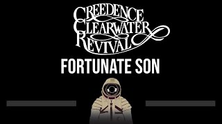 Creedence Clearwater Revival • Fortunate Son CC Upgraded Video 🎤 Karaoke Instrumental Lyrics [upl. by Eram928]