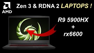 WHAT  NEW AMD 5000 CPUs and rx6000 GPUs For laptops [upl. by Armallas]