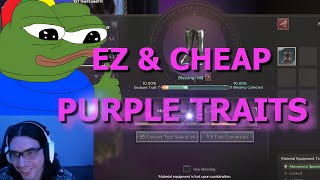 Easiest way to get BEST TRAITS on PURPLE GEAR  THRONE AND LIBERTY [upl. by Inglebert]