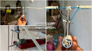 Ornithopter mechanism with wires 🔌  ornithopter ornithoptermechanism [upl. by Mannuela]