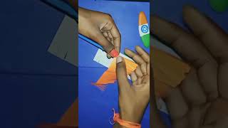 amazing tricolour art and craft ideas 💡tricolour artandcraft shorts [upl. by Nirrej]