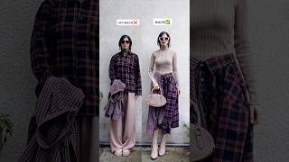 ✅️HOW TO STYLE YOURE DADS SHIRTS AS A SKIRT😂 shorts outfit fashionhack [upl. by Diandre]