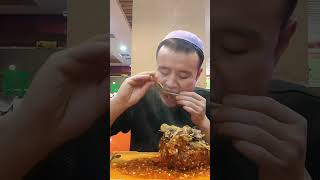 Spicy lambs head Gravy mukbang daily short [upl. by Nileak]