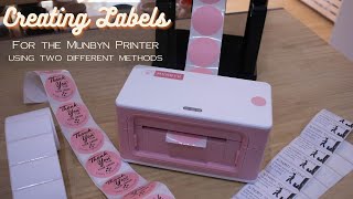 How I design labels for the Munbyn Thermal Printer  Using paid and FREE software [upl. by Suiradel]