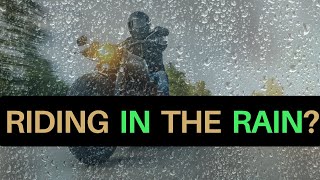 How to ride motorcycle in the rain amp stay safe [upl. by Barbey]