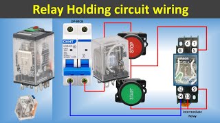 Relay connection  Relay Holding Wiring Circuit  what is Relay Electricalgenius [upl. by Cherin558]