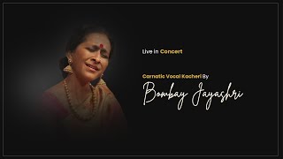 Bombay Jayashri  Carnatic Vocal Kacheri  Live in Concert  carnaticprapancha [upl. by Haorbed]