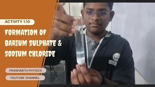 Formation of Barium Sulphate and Sodium Chloride CBSE GRADE X SCIENCE ACTIVITY 110 [upl. by Rickard]