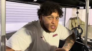 Alabama Football  Darrian Dalcourt after win over South Florida [upl. by Pedersen]