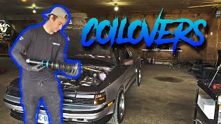 THESE NEW COILOVERS ARE CRAZY coilover install [upl. by Ferrel747]