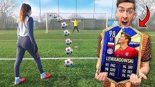 FIFA 22 TOTY VOETBAL CHALLENGE vs MIJN VRIENDIN HARD 402 [upl. by Nnairrehs]