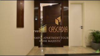 TVS Emerald Cascadia  Sample Apartment Tour  4 BHK Majestic [upl. by Yona]