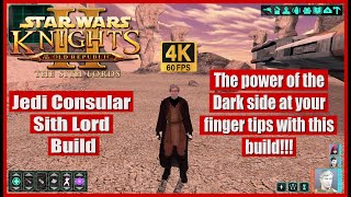 Star Wars Knights of the Old Republic 2 Jedi Consular Sith Lord Build [upl. by Eitsud]