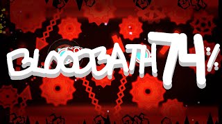 Geometry Dash  Bloodbath 74 on Mobile EXTREME DEMON [upl. by Ivgnout]