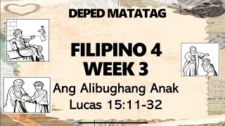 Ang Alibughang Anak Parabula Filipino 4 WEEK 3 [upl. by Ayekim604]