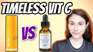 Timeless Skin Care Vitamin C serum vs Skinceuticals CE ferulic  Dr Dray [upl. by Ainocal]