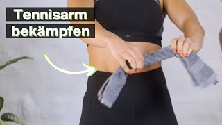 Tennisarm bekämpfen mit diesem einfachen Hausmittel  Tennisellenbogen  Epicondylitis [upl. by Aiuoqes]